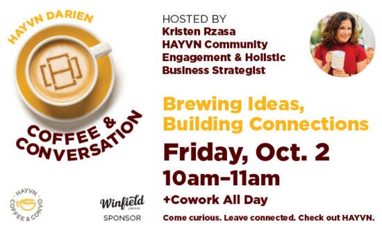 HAYVN Darien Coffee & Conversation + Cowork All Day