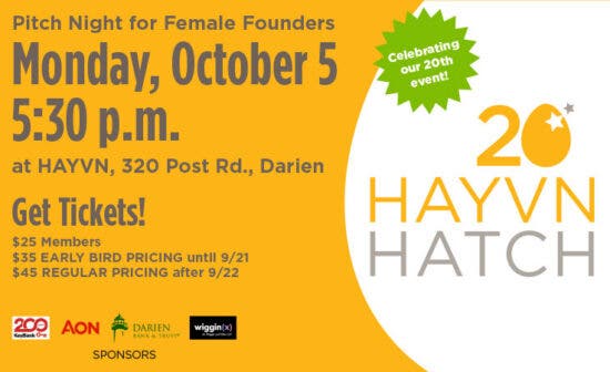 HAYVN HATCH Darien: Female Founder Pitch Night Series