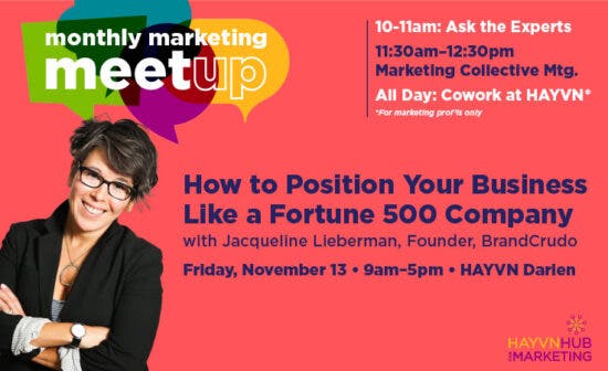 HAYVN Darien Monthly Marketing Meetups