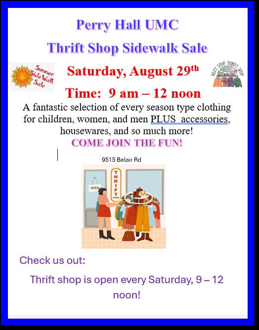 Thrift Shop Super Sidewalk Sale