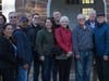 Some of the Freedoms Foundation chapter members stop for a picture during their tour of Augustus Lutheran Church.