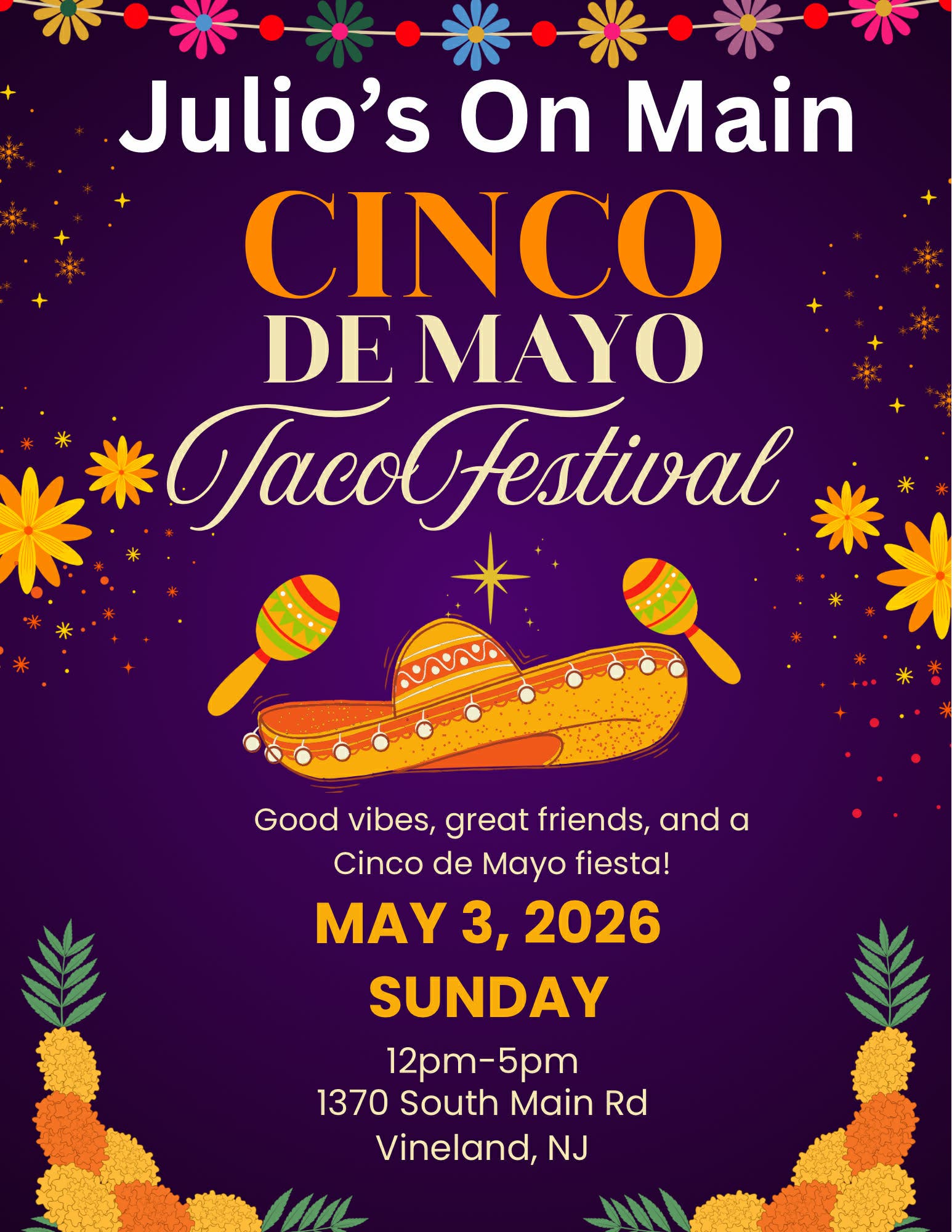 Julio's on Main 3rd Annual Cinco de Mayo Festival