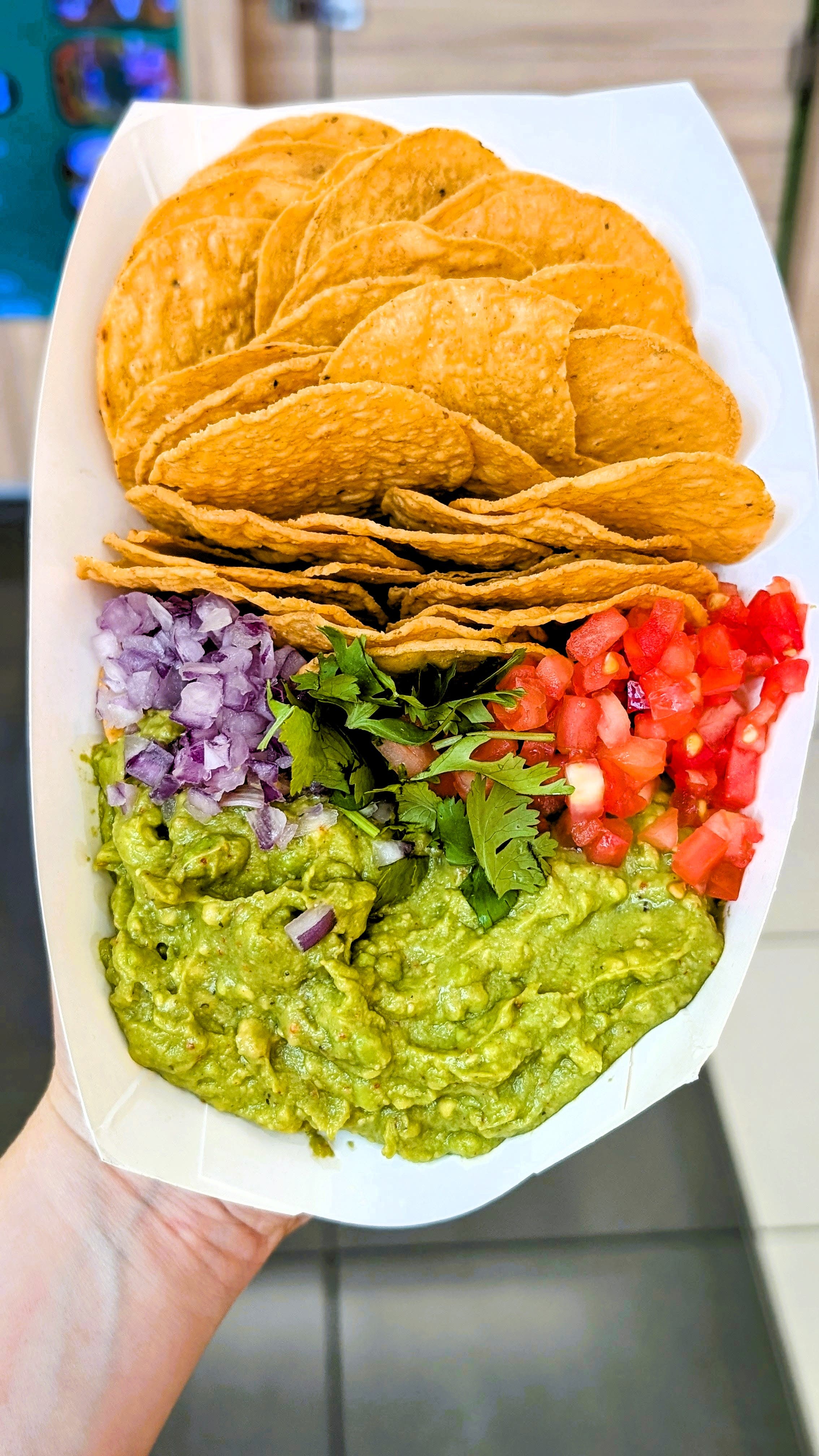 Guacamole from Avocado's Food in the Cherry Hill Mall
