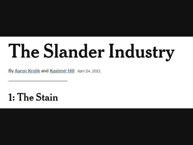 There is no such thing as written slander
