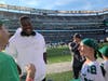 New York Jets OL Kelechi Osemele and Ellie Manheim