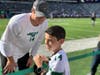 New York Jets QB Sam Darnold and Ethan Geller