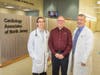 L-R: Brandon Calenda, MD; Tom P. and Lawrence Blitz, MD
