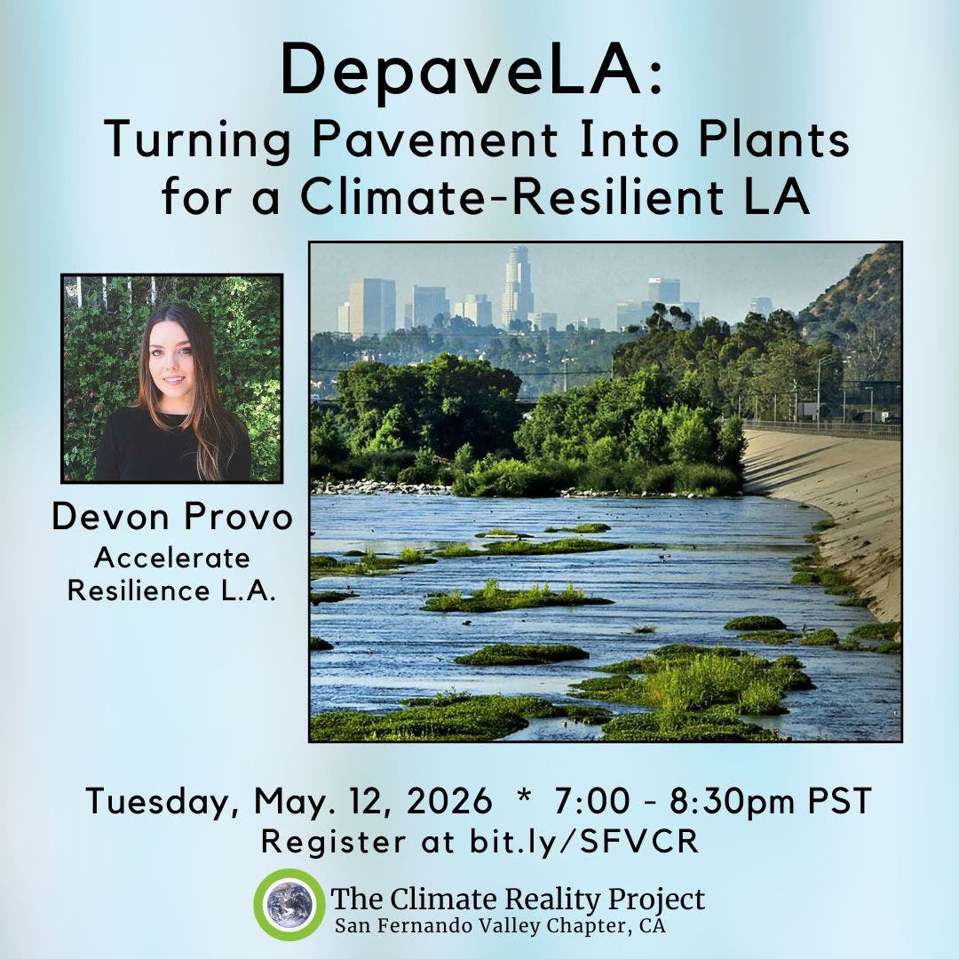 Climate Reality Project- SFV Chapter Meeting- "DepaveLA"
