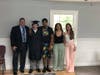 (l-r) Coastal Prep Director Frank Riggitano, Warren Weimer, classmates Samuel Cottman and Neveah Wise, and Transition Coordinator Anna Cannella