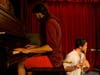 Pawan Benjamin (left) on the piano.