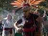 Cetiliztli Nauhcampa, a dance troupe whose ancestry is tied to natives from areas including Mexico, Central America and the Caribbean, performs a ceremony.