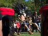 Cetiliztli Nauhcampa, a dance troupe whose ancestry is tied to natives from areas including Mexico, Central America and the Caribbean, dances.