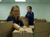 Volunteers arrived around 9 am to organize for the assembly lines.