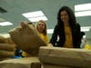 Volunteers arrived around 9 am to organize for the assembly lines.