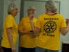 The Brooklyn Bridge Rotary Club bought the food for the Bahamas on the assembly lines and gathered volunteers. 