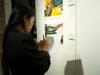 Sonam Chokey, national director for Students for a Free Tibet Canada, organized the bid counts for Marie-Dolma Chophel’s artwork.