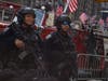 There was heavy security by the New York City Police Department on the parade-route.