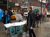 Protestors demonstrated outside the building hosting the China Conference: United States in Manhattan, New York.