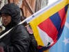 Dorjee Tseten, executive director of Students for a Free Tibet, a non-profit activism group campaigning for Tibet’s independence, demonstrated in front of the building hosting the China Conference: United States in Manhattan, New York.