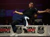 Bboy Noe of France danced on stage. He made it to the championship round where he won 2nd place in the competition. 