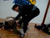 Bboy Evade of the Dynamic Rockers and Realentless crew held a dance workshop for children and teens at Kids Breaking League studios.