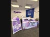The Purple Promise Project display in Town Square's lobby