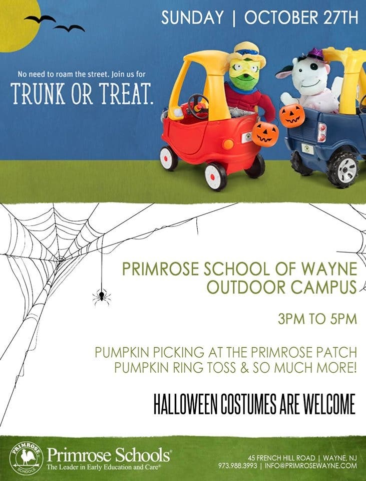 Trunk or Treat Primrose School of Wayne's Brand New Campus! Wayne