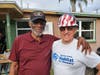 Veteran and homeowner Lonnie Dixon and volunteer Gary Lewis of Our Next Mission