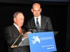 Mayor Bloomberg presents Fortune's Game Changer award to Josh Steiner