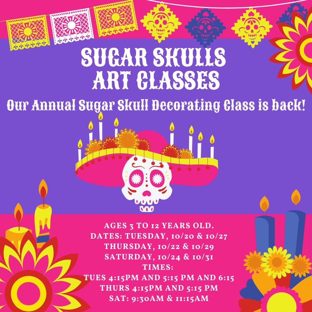 Halloween Sugar Skull Art Classes Return to Westmont