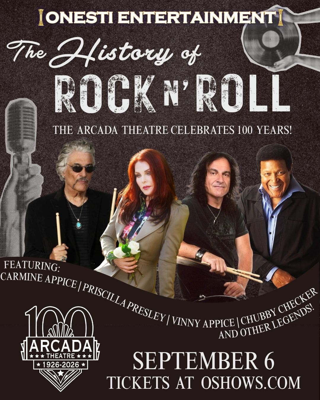 The History Of Rock 'N Roll... The Arcada Theatre Celebrates 100 Years!