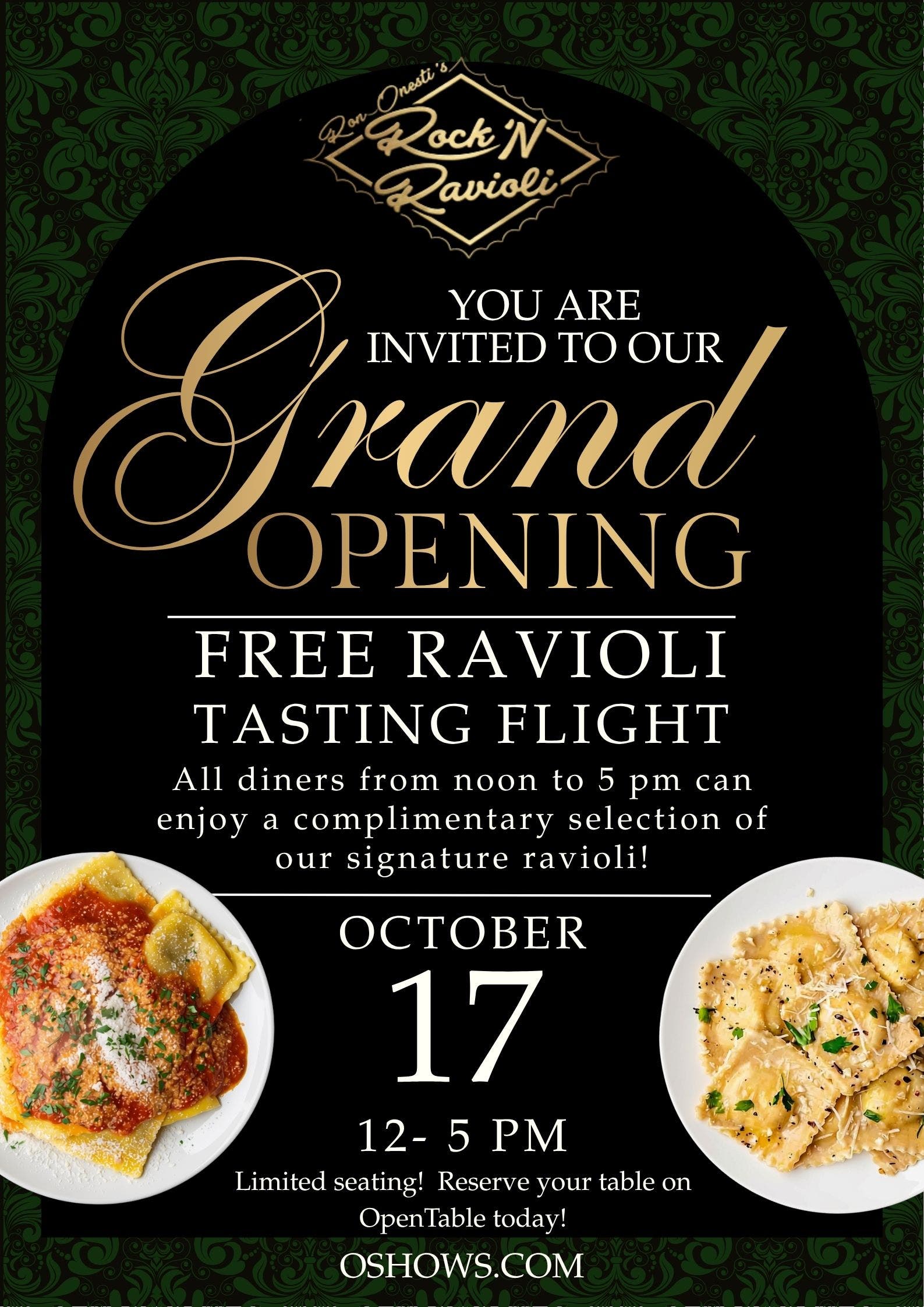 Rock 'N Ravioli Grand Opening!