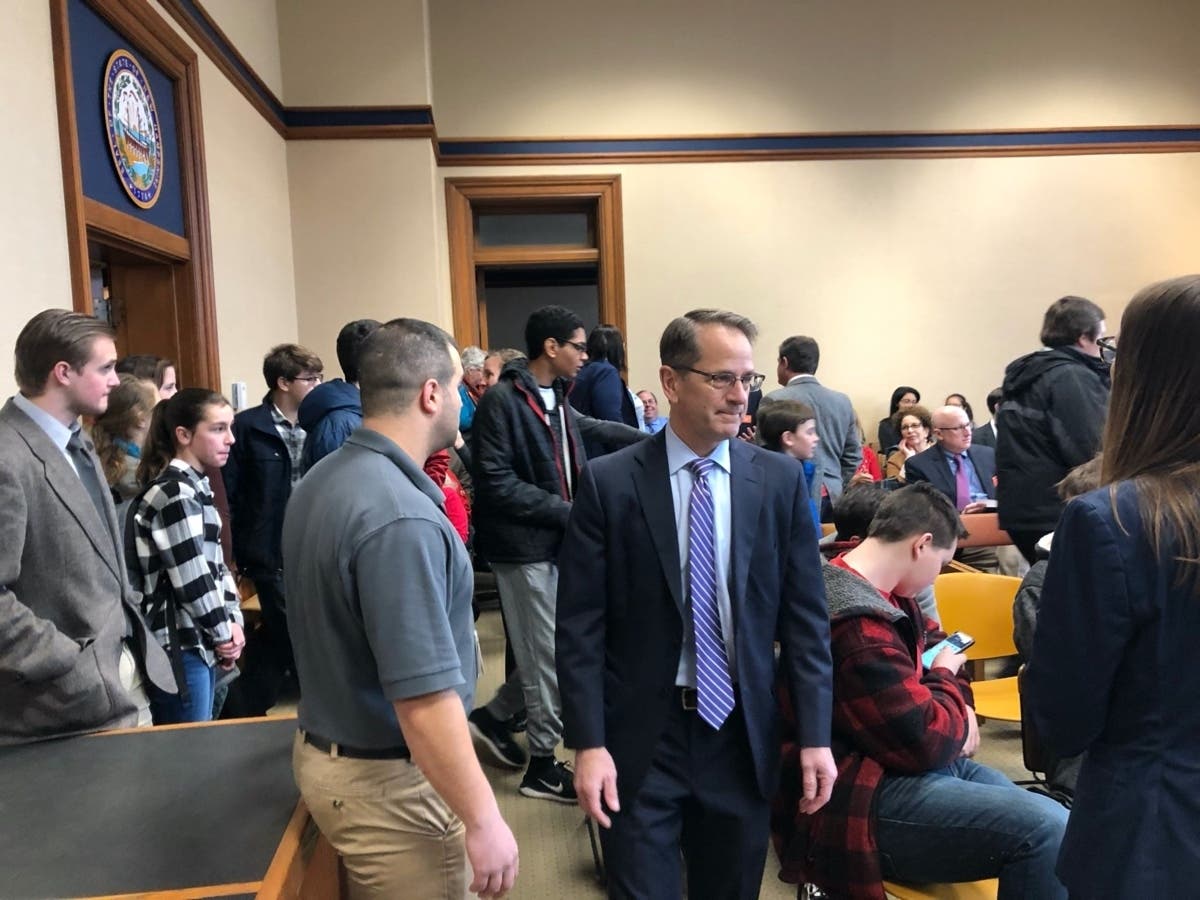 New Hampshire Education Commissioner Frank Edelblut at the Joint Legislative Fiscal Committee meeting on Dec. 13.