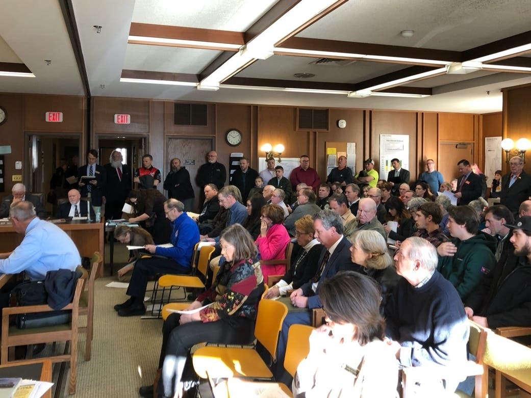 The hearing room was packed for proposed legislation dealing with ATV use in New Hampshire.