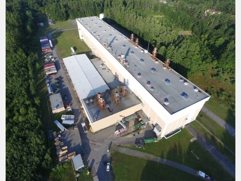Aerial view of Saint-Gobain in Merrimack.