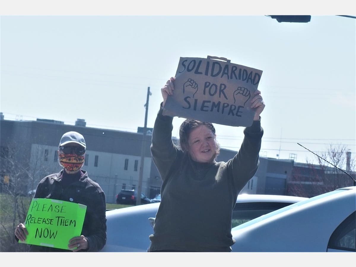 Car rally Sunday at Strafford County Jail seeking the release of ICE civil detainees.