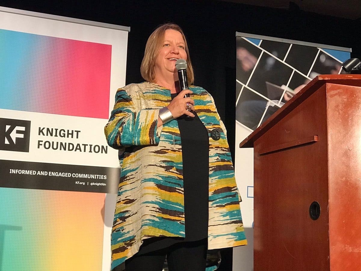 Sue Cross is pictured at INN Days in June in Houston.