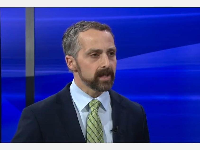 Deputy Employment Security Commissioner Richard Lavers is pictured on WMUR-TV