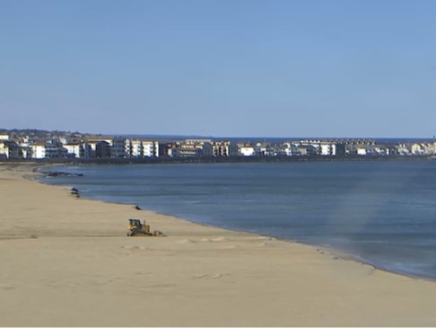 Hampton Beach's live web cam on Wednesday.