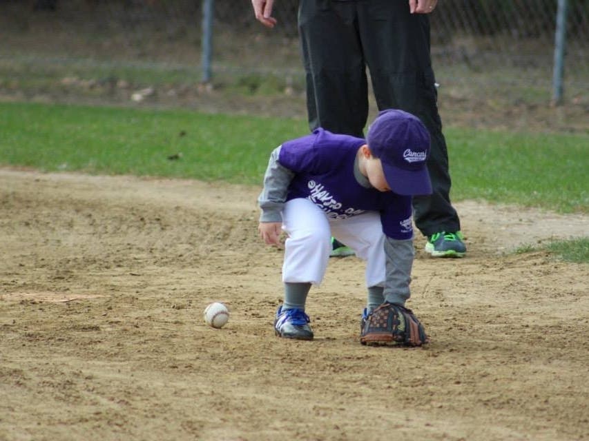 Gray West is pictured playing T-ball in Concord in this file photo