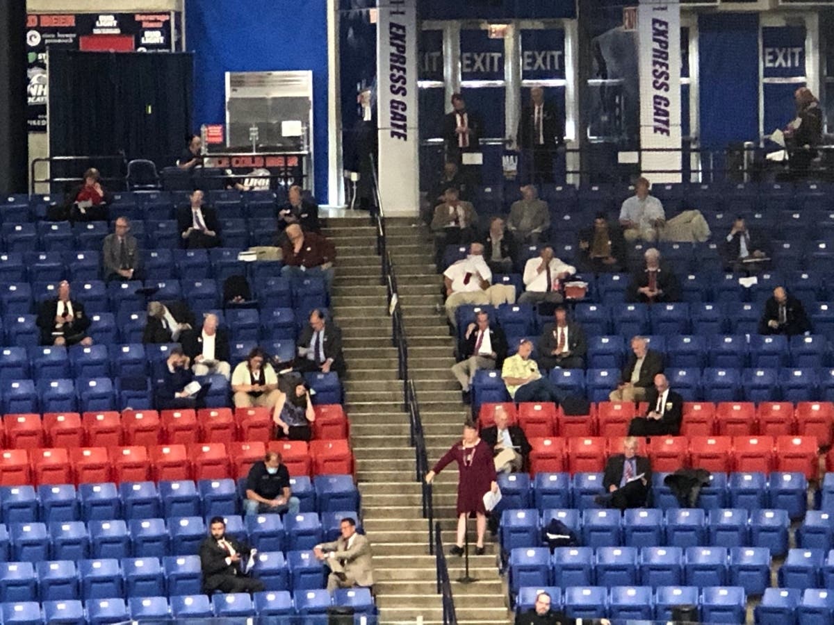 "Freedom" seats were set aside for House members who refused to wear face coverings.