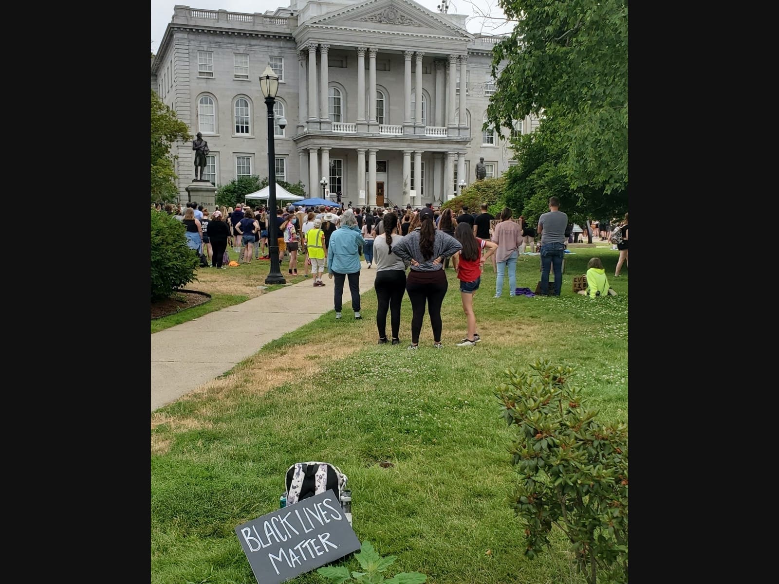 Black Lives Matter held a day of action on Saturday in Concord, one of many peaceful demonstrations around the state in recent weeks.