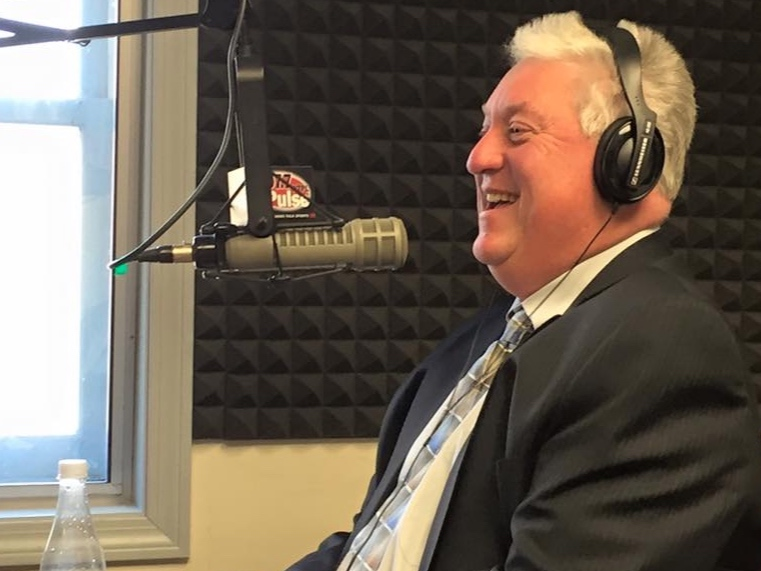 David Juvet of the Business and Industry Association is pictured speaking on WTPL radio in this BIA Facebook file photo