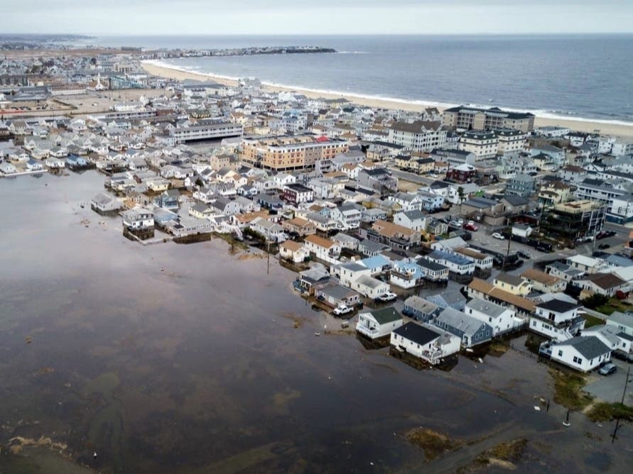Hampton Beach flooding on Nov. 9, 2017.