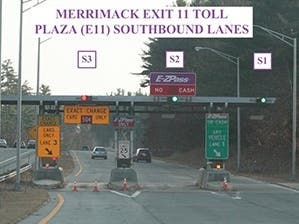 Merrimack Exit 11 tollbooth