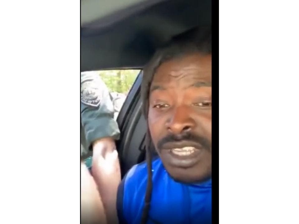 Jean Saint Preux, 34, is pictured during a Facebook Livestream of his arrest May 20 in Albany.