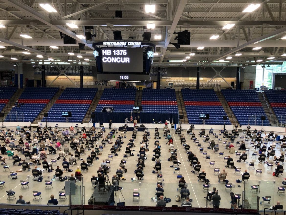 The House of Representatives met at the Whittemore Center at UNH on June 30 in this file photo.