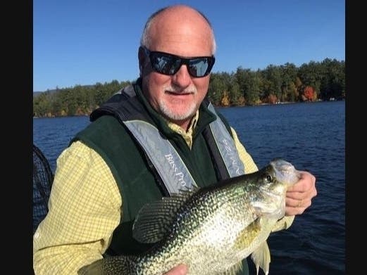 Mark Beauchesne takes home Fish and Game award.