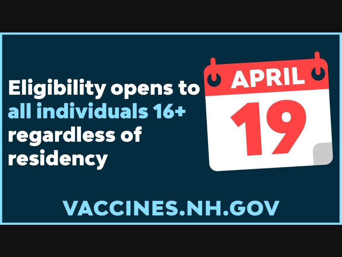 Everyone needs to sign up through VINI at vaccines.nh.gov to register. Some type of identification will be required.