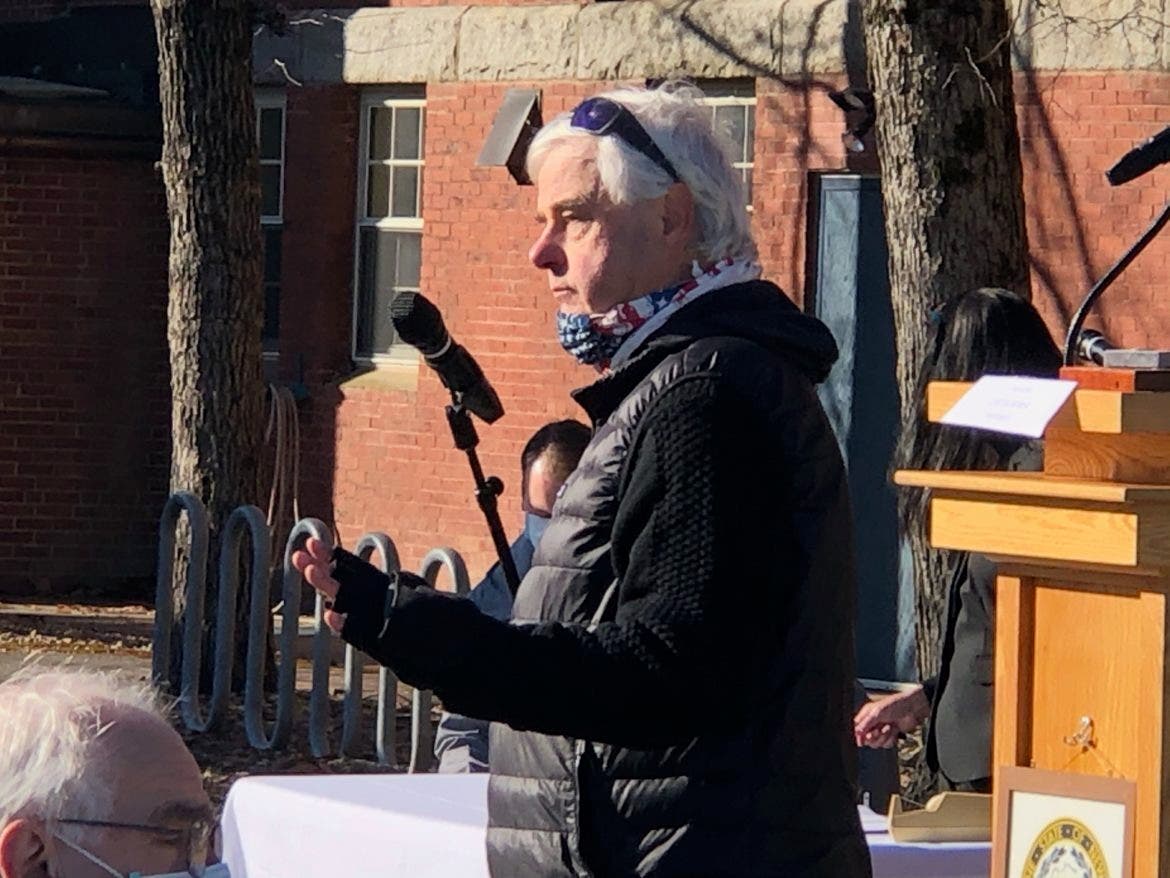 State Sen. Jeb Bradley, R-Wolfeboro, is the prime sponsor of SB 2, pictured speaking Dec. 2 at Organization Day.